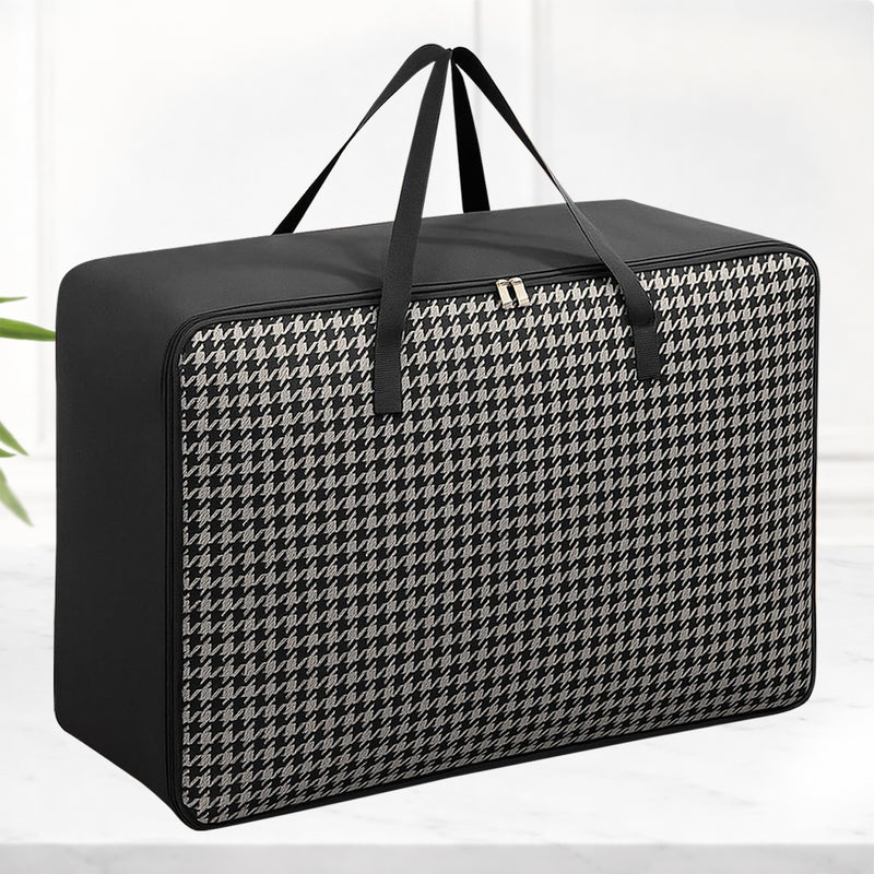 Sunvibe® Large Wardrobe Storage Bag | Heavy Duty Clothes Organizer with Strong Zipper | Foldable Blanket & Saree Storage Bag | Dustproof | Large Capacity