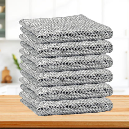 Sunvibe Non-Scratch Dish Wash Scrubber Cloth (10 Pcs) | Multipurpose Dish Cleaning Rags