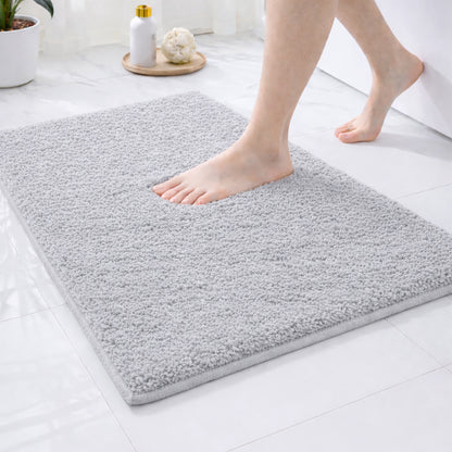 Sunvibe   Premium Microfiber Floor Mat – Super Soft, Highly Absorbent & Quick Dry | Anti-Slip Multipurpose Mat for Bathroom, Kitchen & Bedroom (40 x 60 cm)