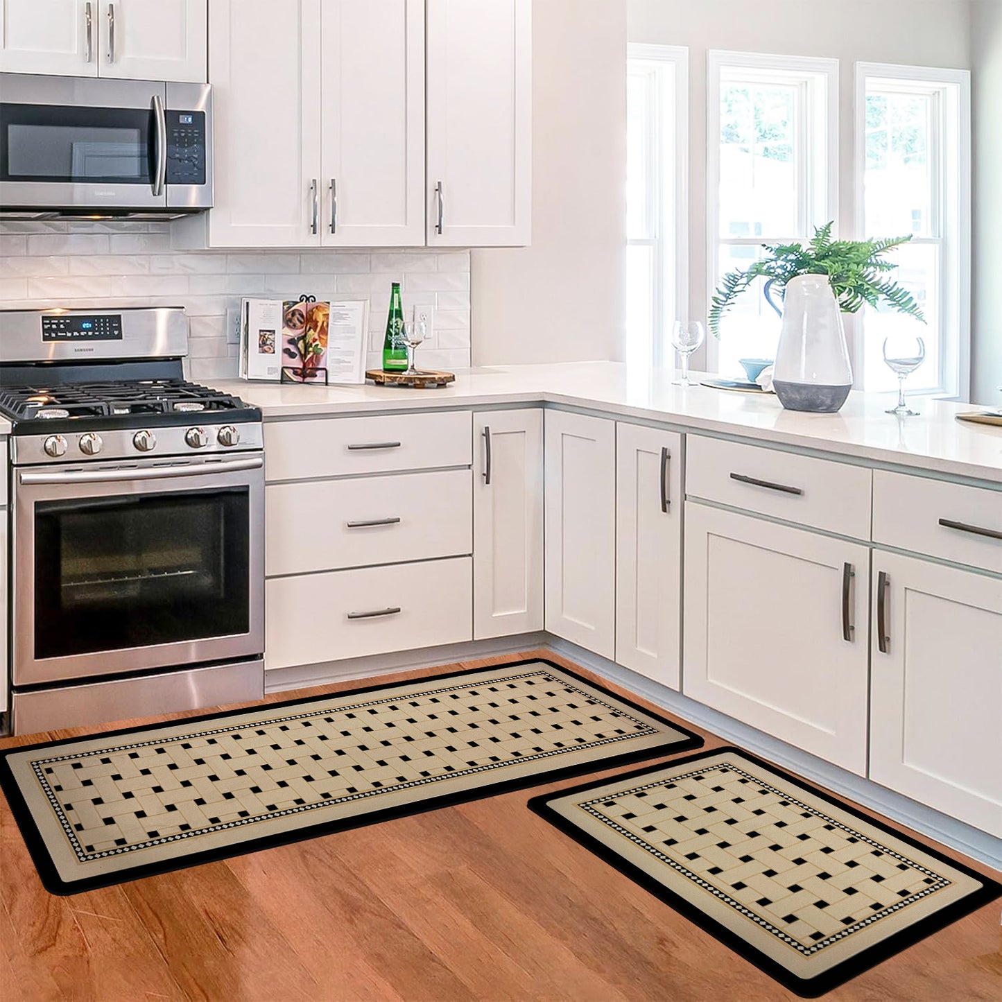 Kitchen Floor Mat 3.5mm (120x40cm & 40x60cm-2 Pieces)