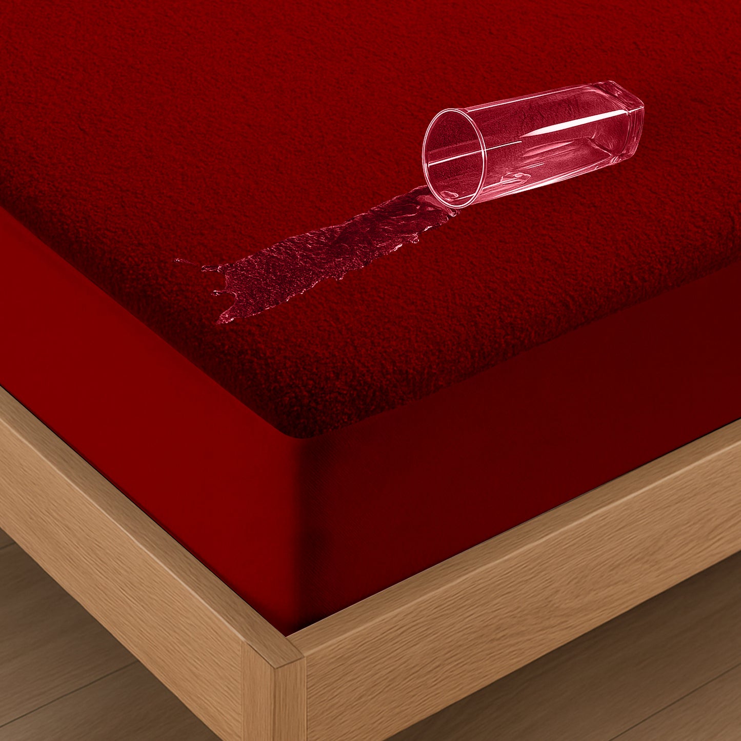 Mattress Protector – Waterproof, Breathable & Soft Cotton (Brown)