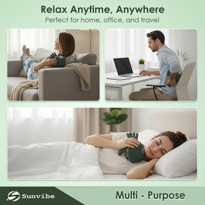 Sunvibe® Bionic Heated Neck & Back Massager | Wireless Portable  Massager with 4D Deep Tissue Kneading & Heat Therapy | Electric Muscle Pain Relief & Relaxation Device