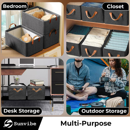 Foldable Wardrobe Organizer with Durable Handles