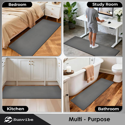 Kitchen Floor Mat 3.5mm (120x40cm & 40x60cm, Grey)