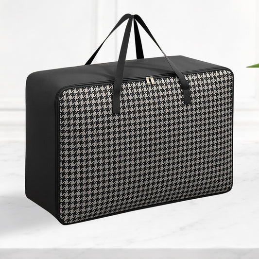 Sunvibe® Large Wardrobe Storage Bag | Heavy Duty Clothes Organizer with Strong Zipper | Foldable Blanket & Saree Storage Bag | Dustproof | Large Capacity