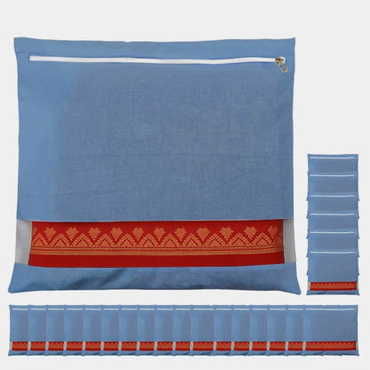 Saree Clothes Bags/Covers/Poches For Storage With Zip Closure (16 X 14 Inches)