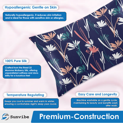 Sunvibe 3D Printed Pillow Cover for Bedroom | Soft & Durable Microfiber Cushion Cover | Fade-Resistant, Skin-Friendly, Hidden Zipper | Decorative Pillowcase for Sofa & Bed-1 free Scrunchie