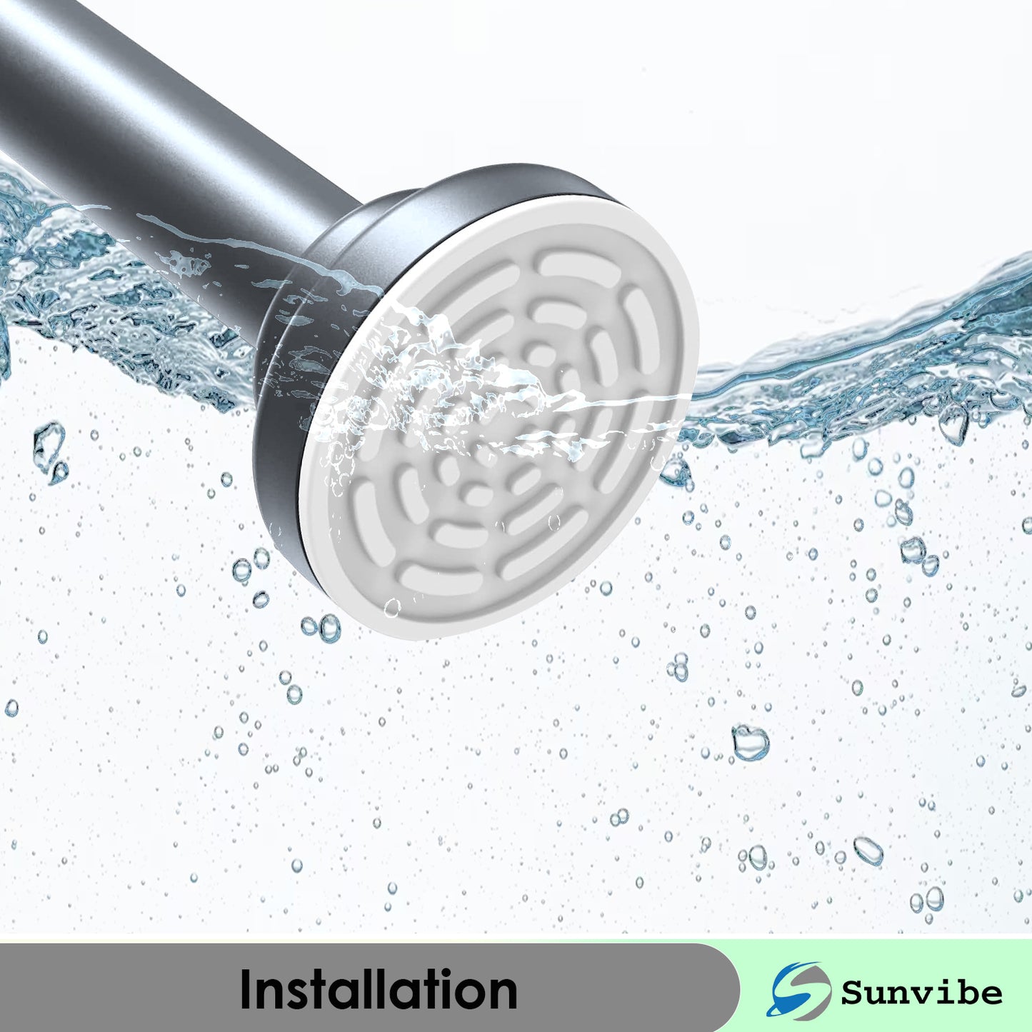 Extendable Black Shower Curtain Tension Rod – Non-Drilling & Anti-Skid