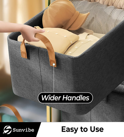 Foldable Wardrobe Organizer with Durable Handles