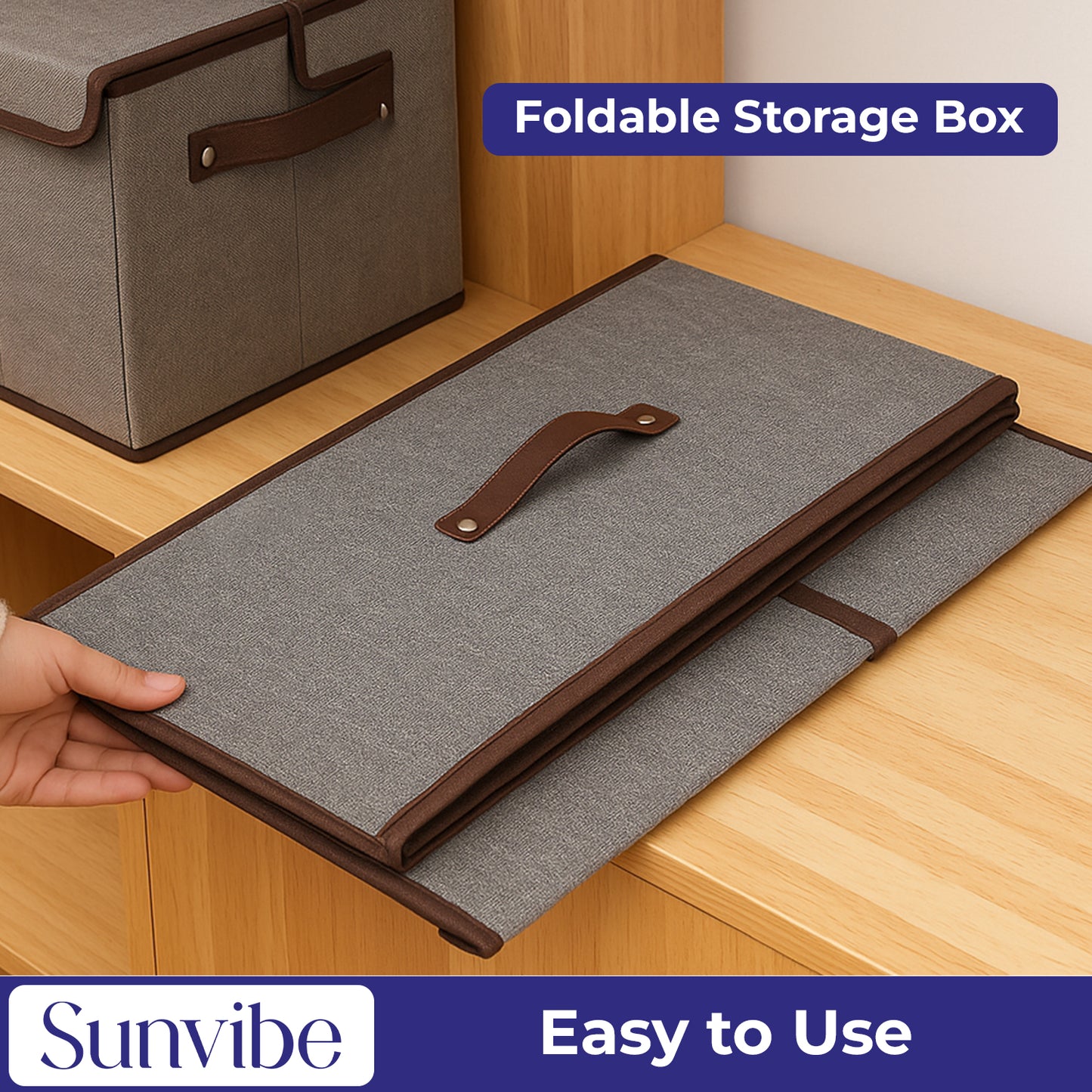 Foldable Clothes Storage Organizer Box Multi-Functional Storage Organizer – Declutter with Style.