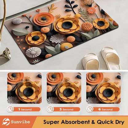 3D Anti-Skid Water-Soaking Mat: Perfect for Your Home...