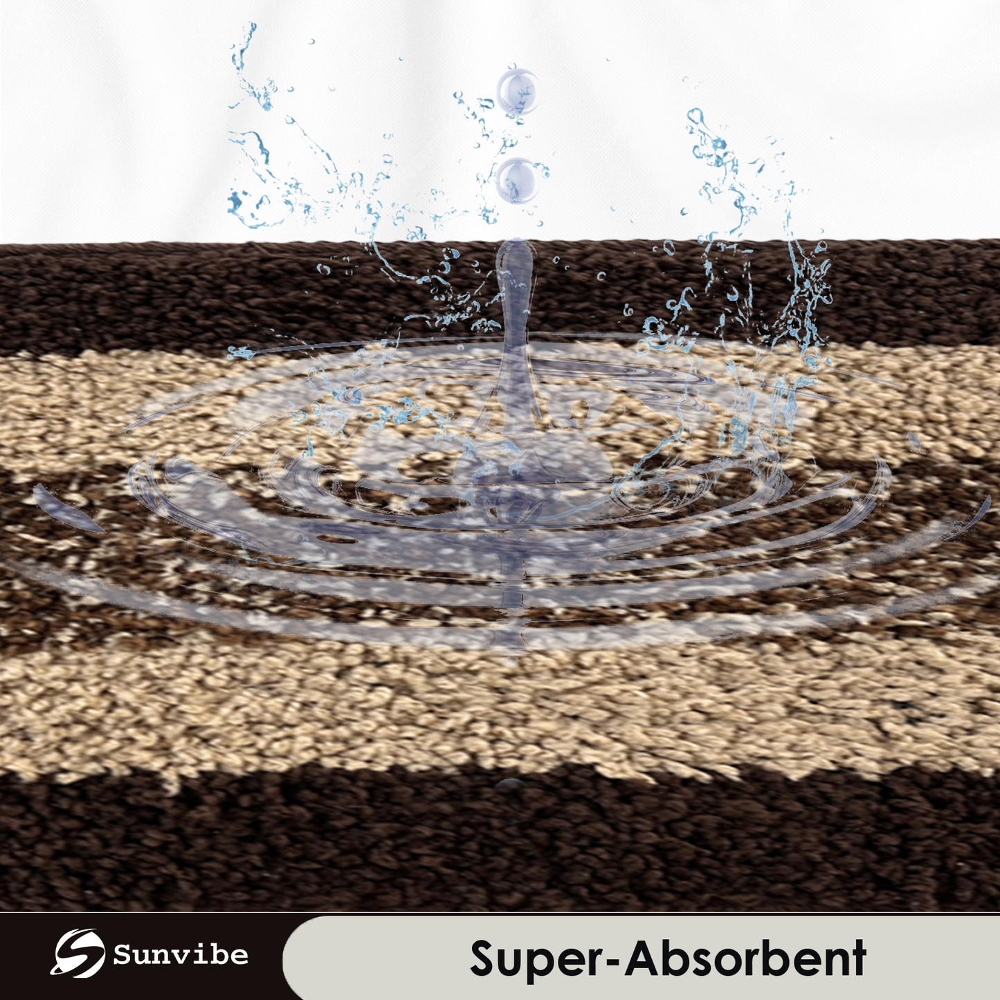 Microfiber Bath Mat  (Brown, 1 Piece)