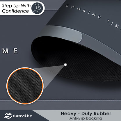 Kitchen Floor Mat 3.5mm (120x40cm & 40x60cm, Cooking Grey)