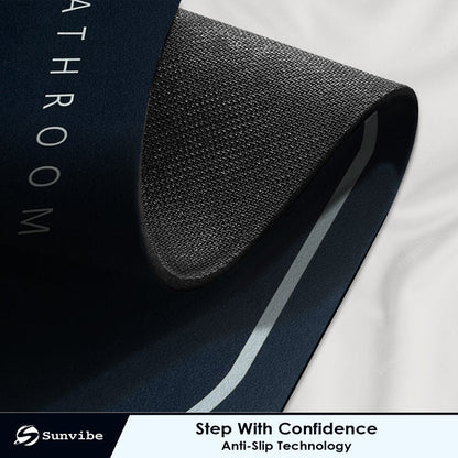 Bath Mat 3.5mm Anti-Skid Water Soaking Bathroom Print Door, Floor Mat.