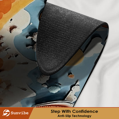 3D Anti-Skid Water-Soaking Mat: Perfect for Your Home (Mountain print)