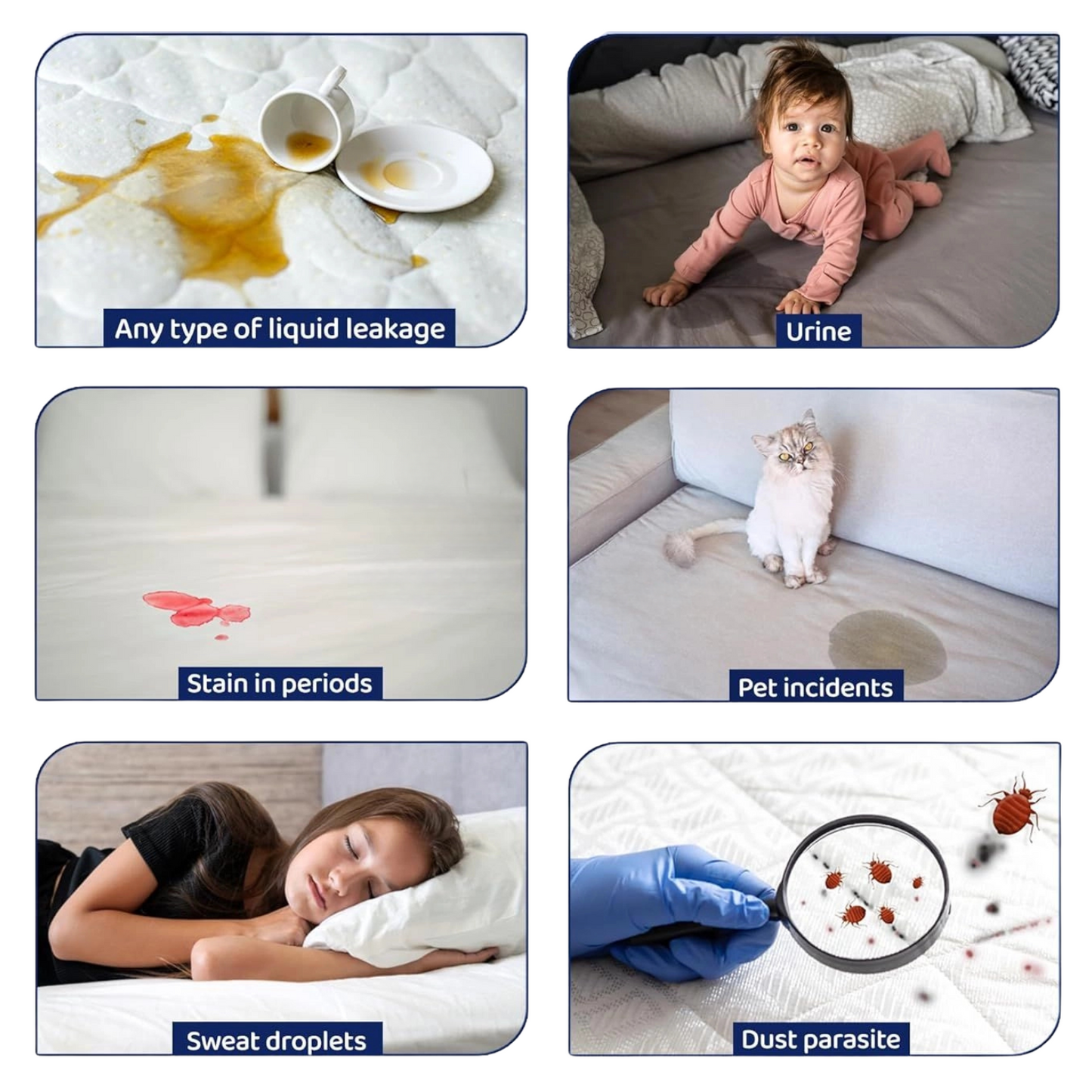 Mattress Protector – Waterproof, Breathable & Soft Cotton