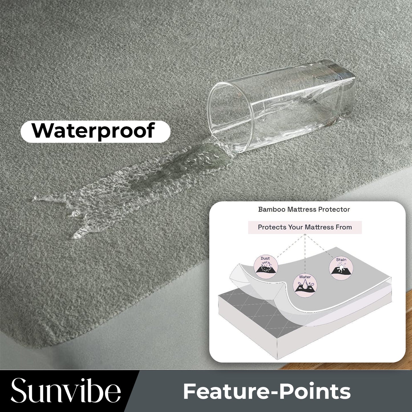 Mattress Protector – Waterproof, Breathable & Soft Cotton