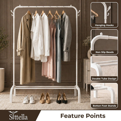 Premium Heavy-Duty Clothes Rack with Shoe Storage