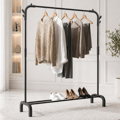 Premium Heavy-Duty Clothes Rack with Shoe Storage