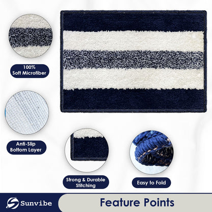 Microfiber Door Mat for Home | Soft, Absorbent & Quick-Dry Entrance Mat | Anti-Slip Floor Mat for Bathroom & Entryway