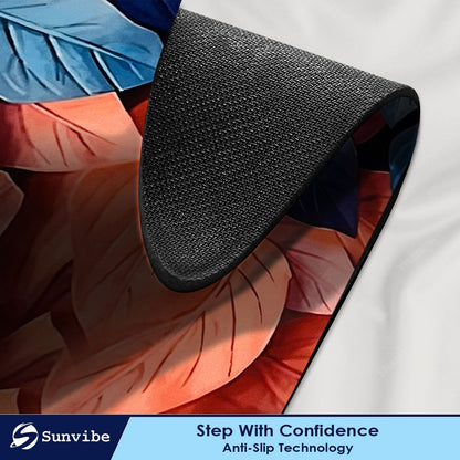 3D Anti-Skid Water-Soaking Mat: Perfect for Your Home (Pink Leaf)