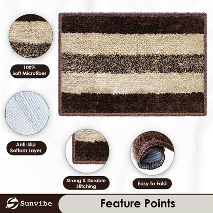 Microfiber Door Mat for Home | Soft, Absorbent & Quick-Dry Entrance Mat | Anti-Slip Floor Mat for Bathroom & Entryway