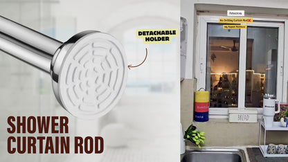 Extendable Shower Curtain Tension Rod